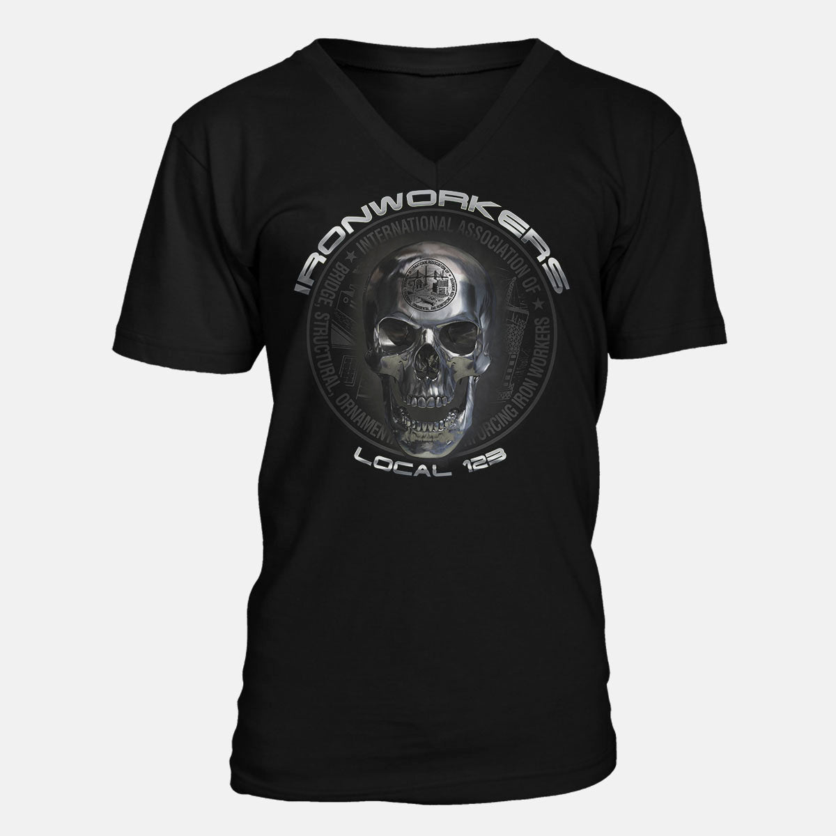 Ironworkers Chrome Skull Apparel