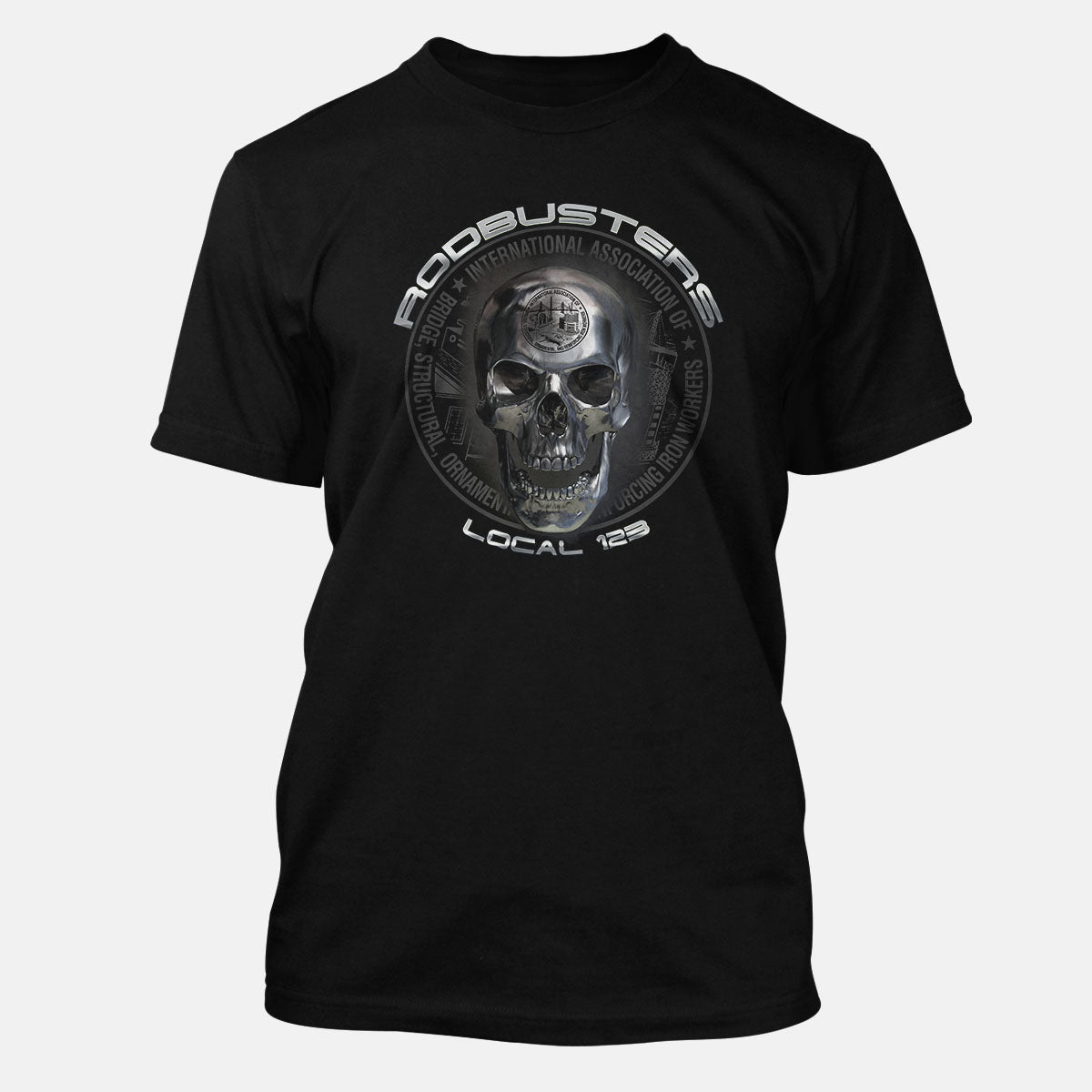 IW Rodbusters Chrome Skull Apparel