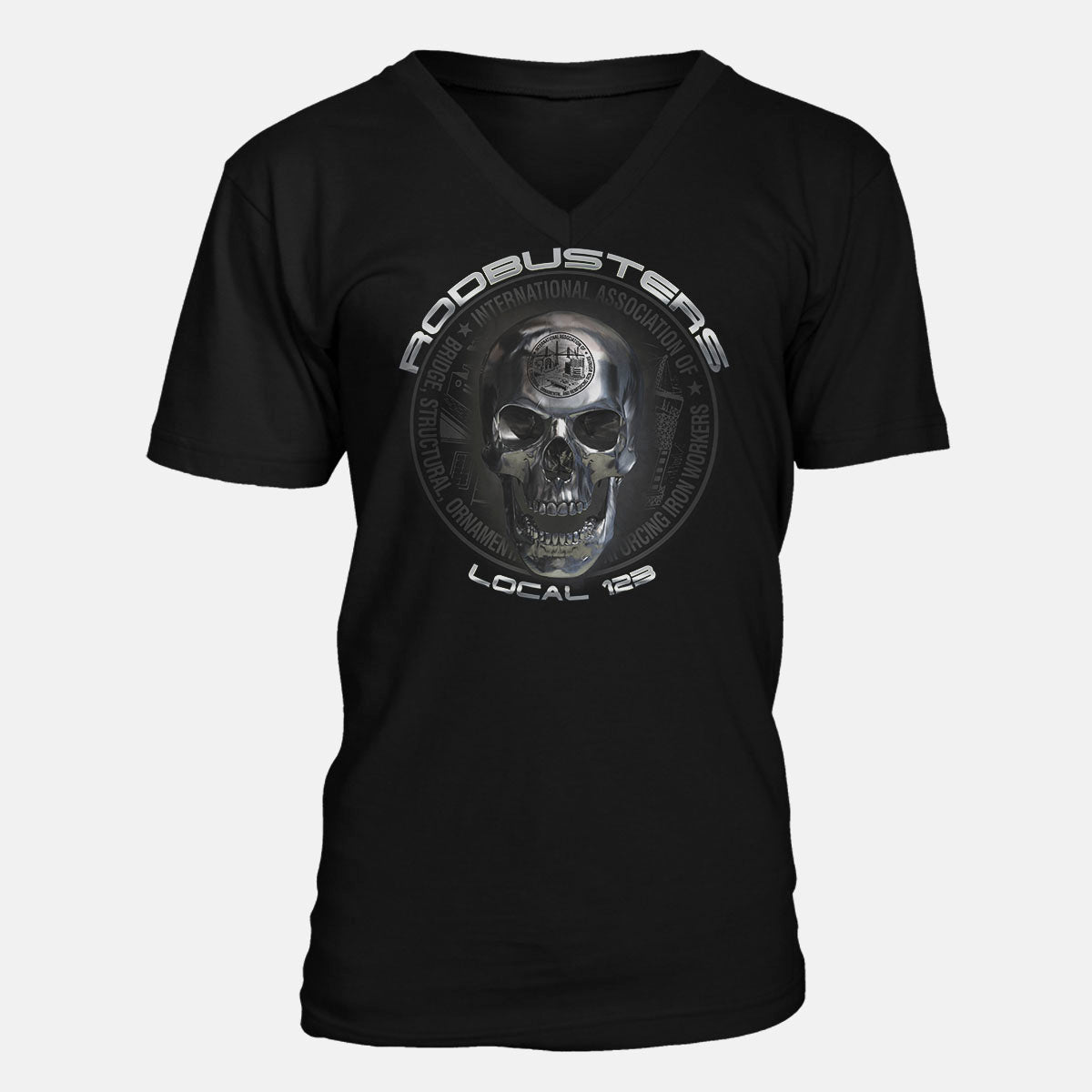IW Rodbusters Chrome Skull Apparel