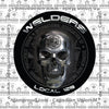 IW Welders Chrome Skull Decal