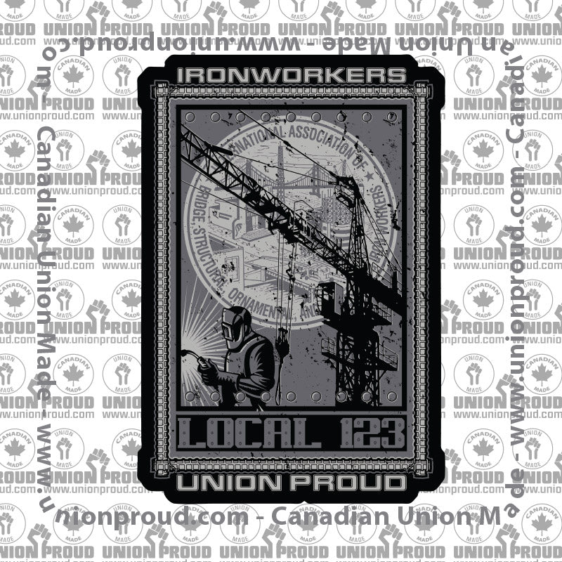 Ironworkers Collage Decal