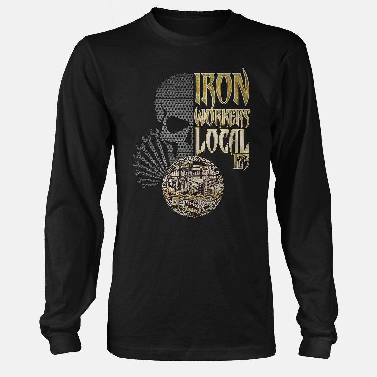 Ironworkers Metal Wrench Skull Apparel