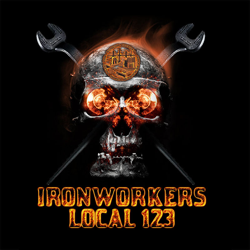 Ironworkers Flaming Skull Apparel