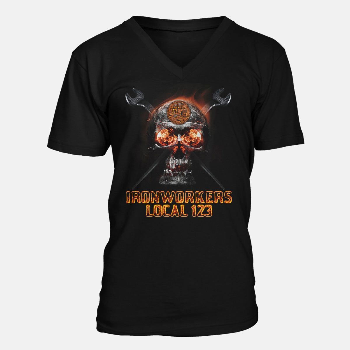 Ironworkers Flaming Skull Apparel