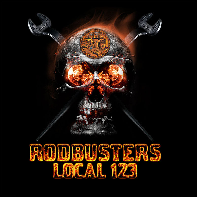 IW Rodbusters Flaming Skull Apparel