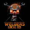 IW Welders Flaming Skull Apparel