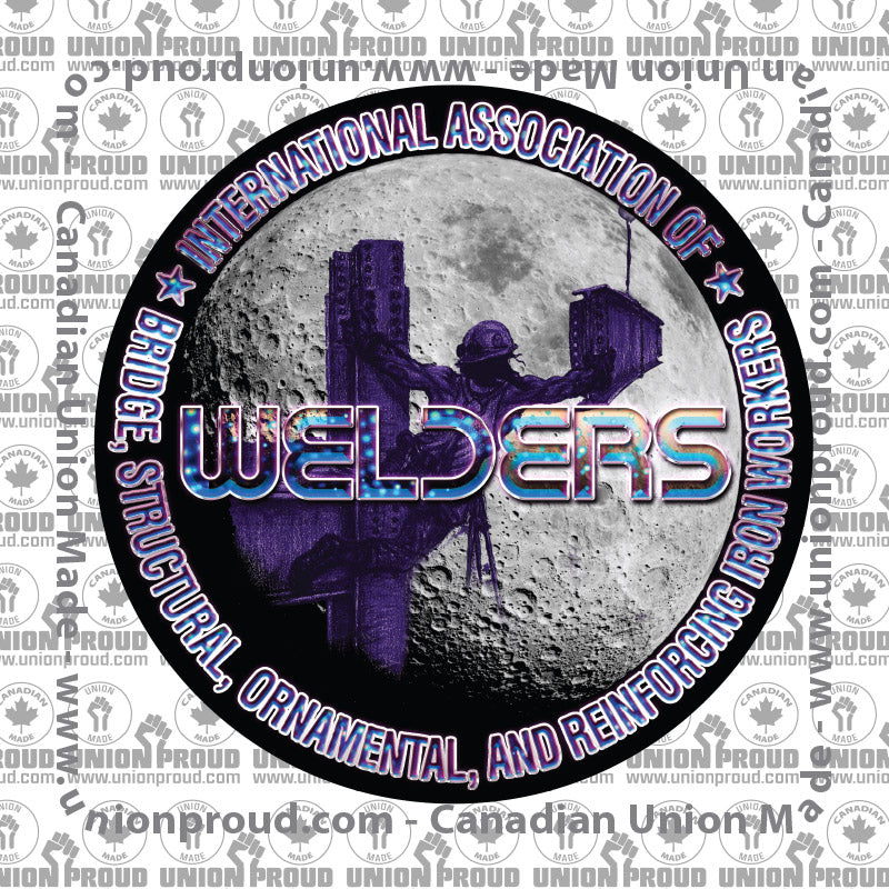 IW Welders Moon Decal