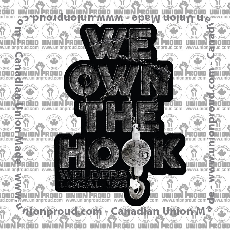 IW Welders Hook Union Decal