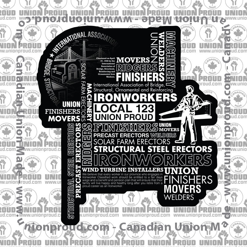 Ironworkers Typographic Union Decal