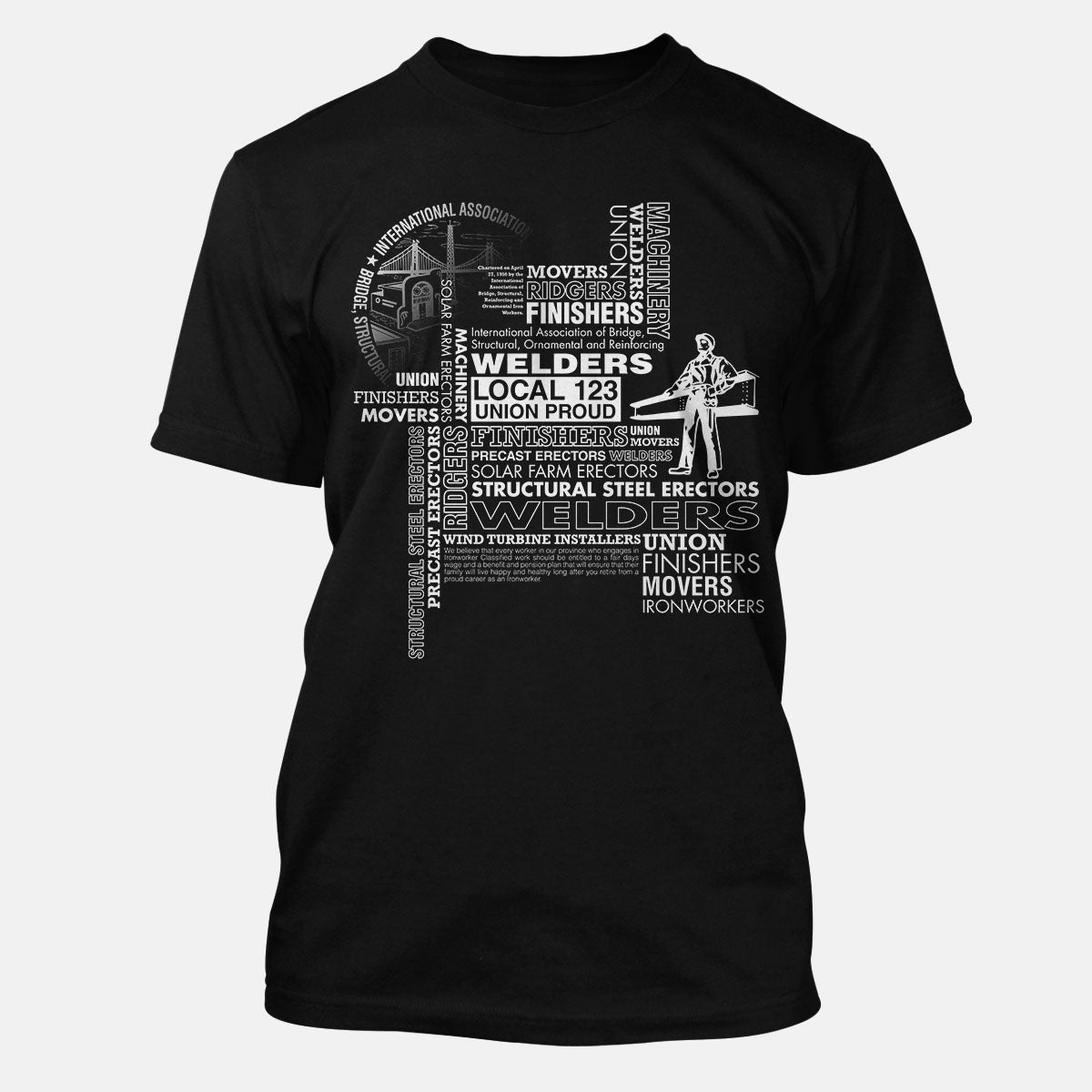 IW Welders Typographic Union Apparel