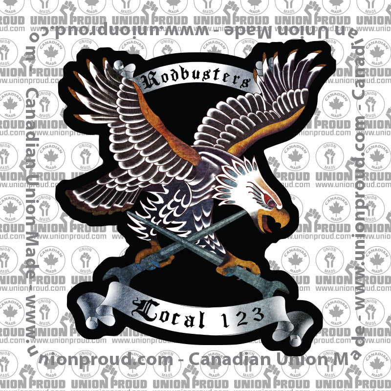 IW Rodbusters Eagle Union Decal