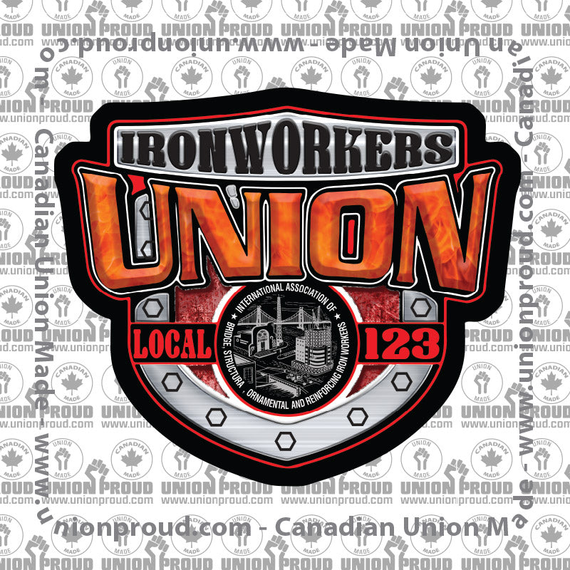Ironworkers Shield Union Decal