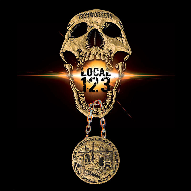 Ironworkers Skull Medallion Union Apparel