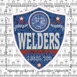 IW Welders Blue Badge Decal