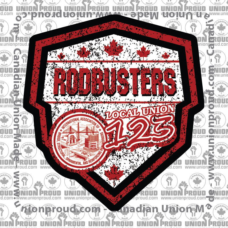 IW Rodbusters Canada Shield Union Decal