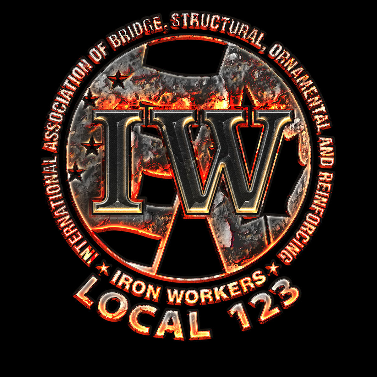 IW New Burning Logo Apparel