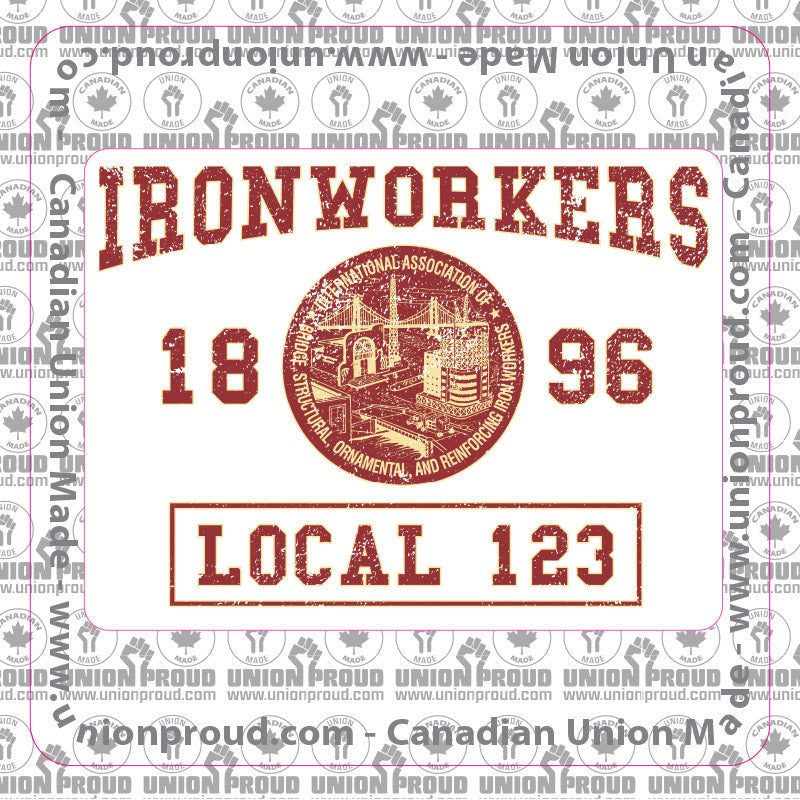 Ironworkers College Union Decal