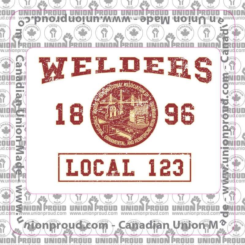 IW Welders College Union Decal