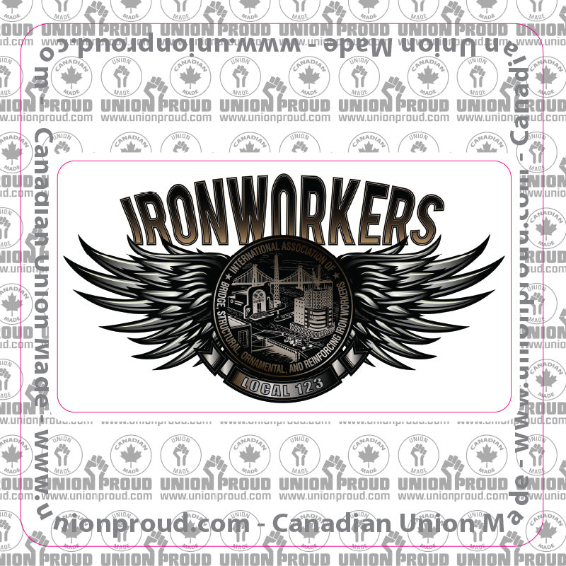 Ironworkers Steel Wings Decal