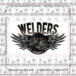 IW Welders Steel Wings Decal