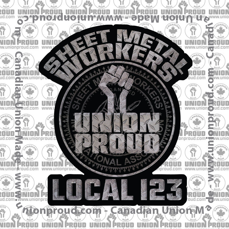 Sheet Metal Workers Iron Fist Decal