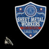 Sheet Metal Workers Blue Badge Lapel Pin