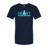 Teal Heart Of Our Schools - Unisex T-shirt