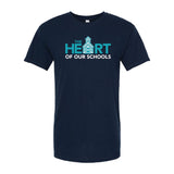 Teal Heart Of Our Schools - Unisex T-shirt