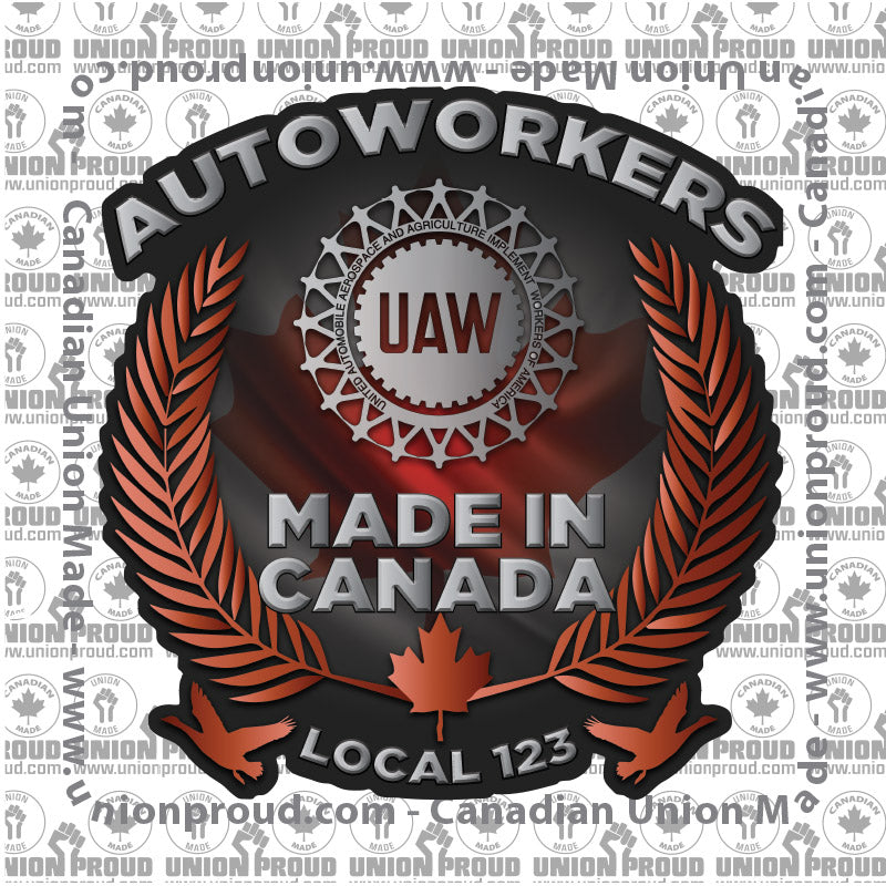 UAW Canadian Decal