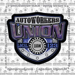 Autoworkers Shield Union Decal