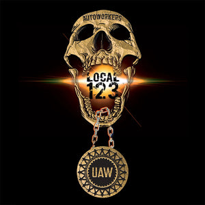 Autoworkers Skull Medallion Union Apparel