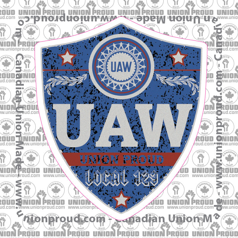 UAW Blue Badge Decal