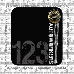 Autoworkers Skeleton Hand Union Decal