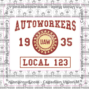 Autoworkers College Union Decal