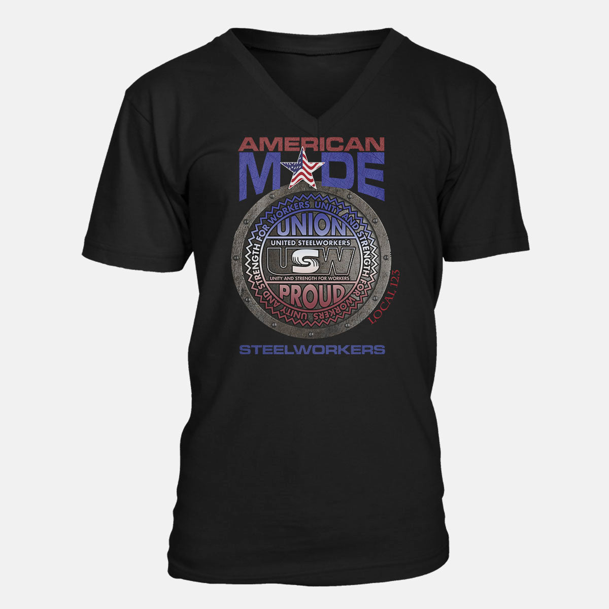 USW Round America Apparel