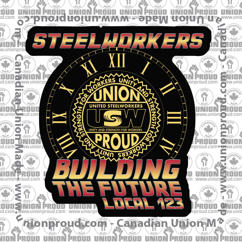 USW Steelworkers Future Union Decal