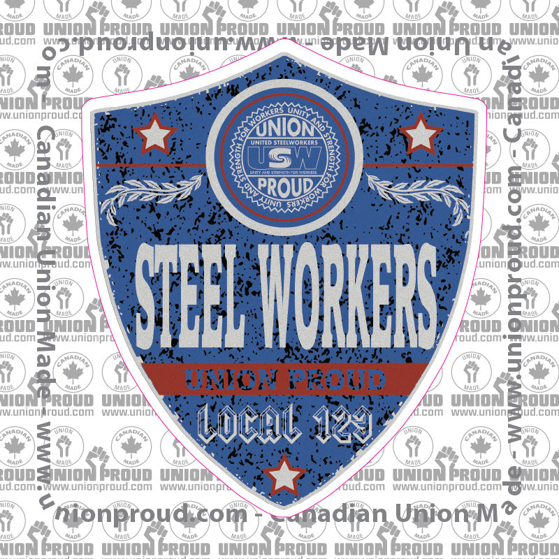 USW Blue Badge Decal