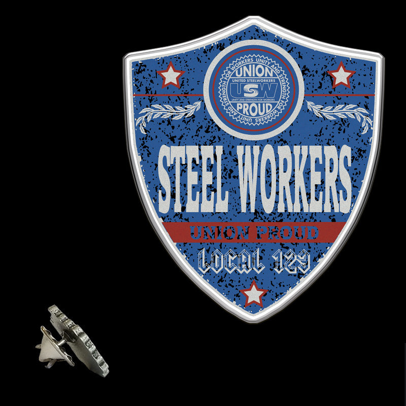 USW Blue Badge Lapel Pin