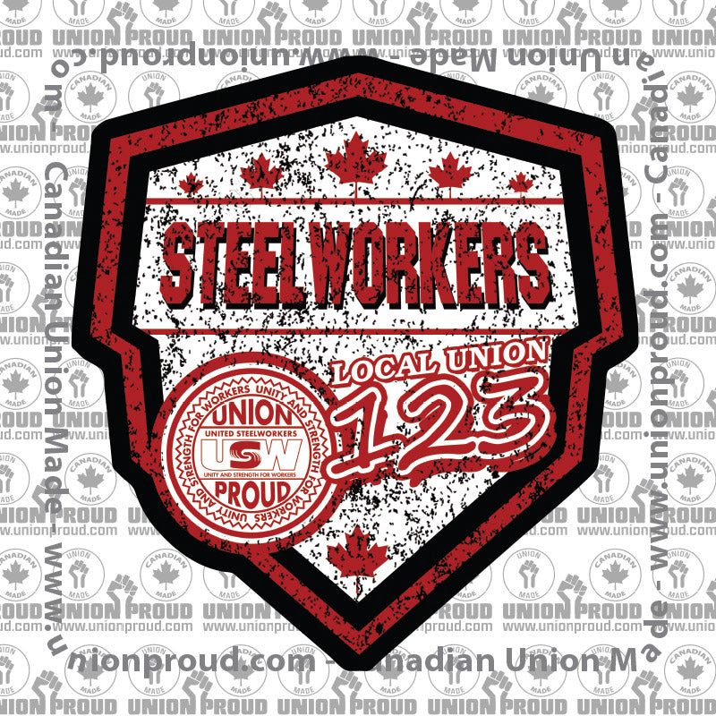 USW Steelworkers Canada Shield Union Decal