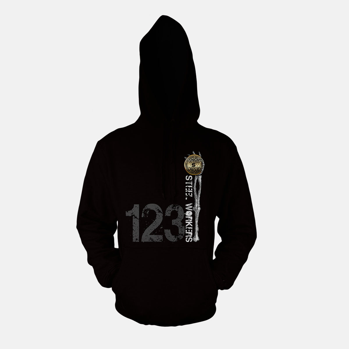 USW Steelworkers Skeleton Hand Union Apparel