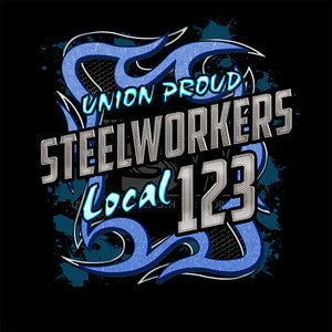 USW Steelworkers Blue Metal Union Apparel