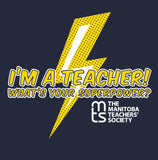 MTS Superhero Teacher T Shirt - NAVY