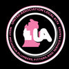 UA 174 Pink White Logo Decal