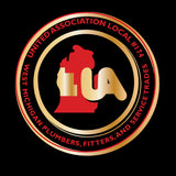 UA 174 Red Gold Logo Decal
